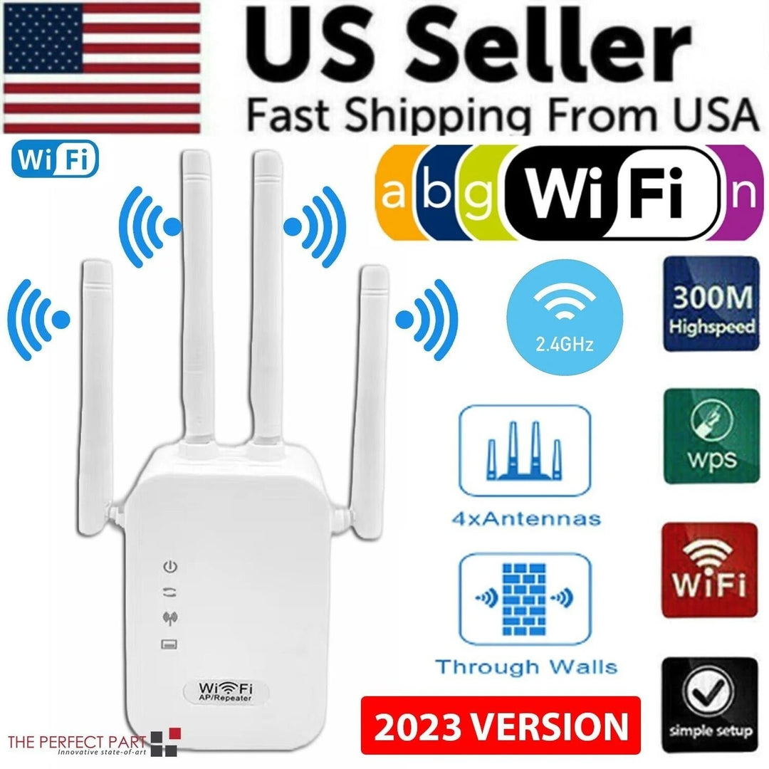 Wifi Range Extender Internet Booster Network Router Wireless Signal Repeater Image 1