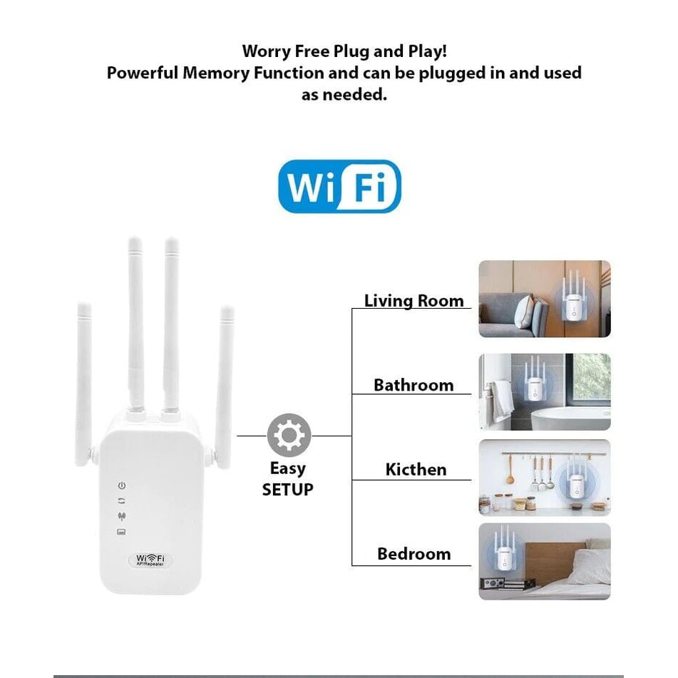 Wifi Range Extender Internet Booster Network Router Wireless Signal Repeater Image 7