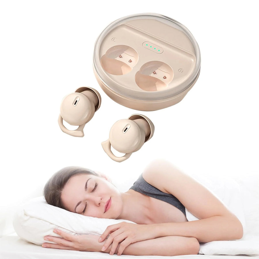 "Small Wireless Bluetooth Earbuds for Side Sleepers with Noise Cancelling Technology" Image 1