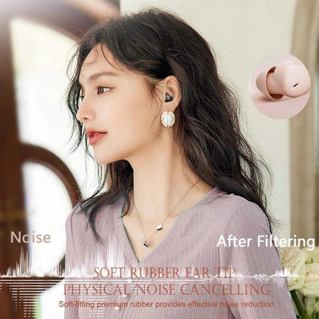 "Small Wireless Bluetooth Earbuds for Side Sleepers with Noise Cancelling Technology" Image 4