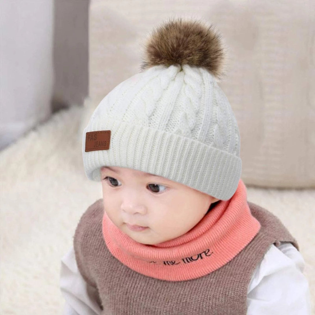 3Pcs Kids Toddler Winter Beanie Hat Scarf Gloves Set for Boys Girls Age 2-6 Warm Fleece Lining Hat Beanie Sets Image 4