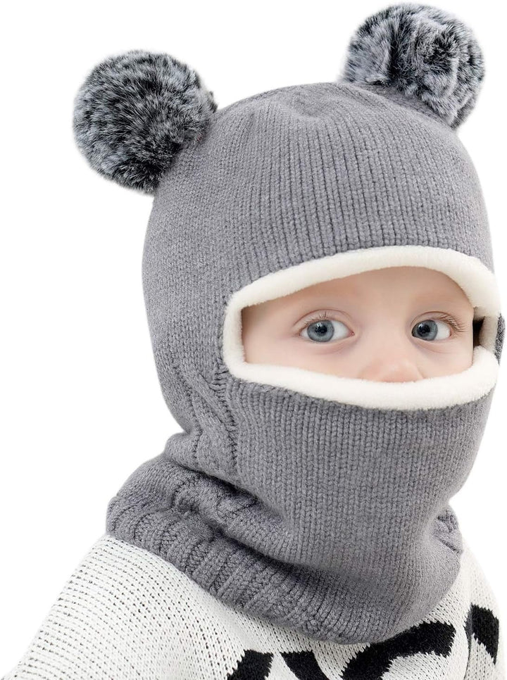 Baby Winter Hat Scarf Set Unisex Infant Toddler Kids Hat Scarf Image 2