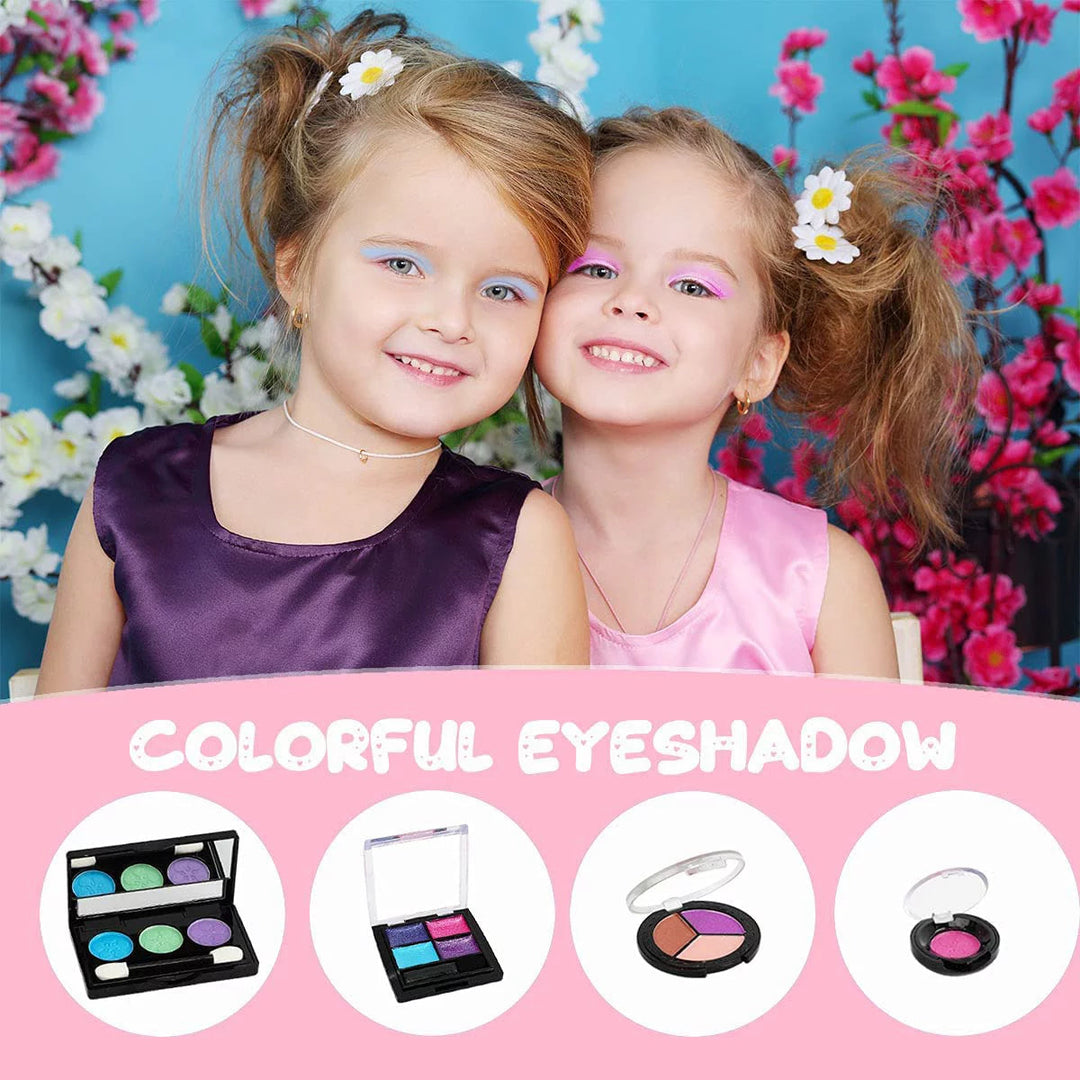 Girl Toys Birthday Gifts Real Kids Makeup Kit for Little Girls Children Toddlers 4 5 6 7 8 9 Year Old Image 4