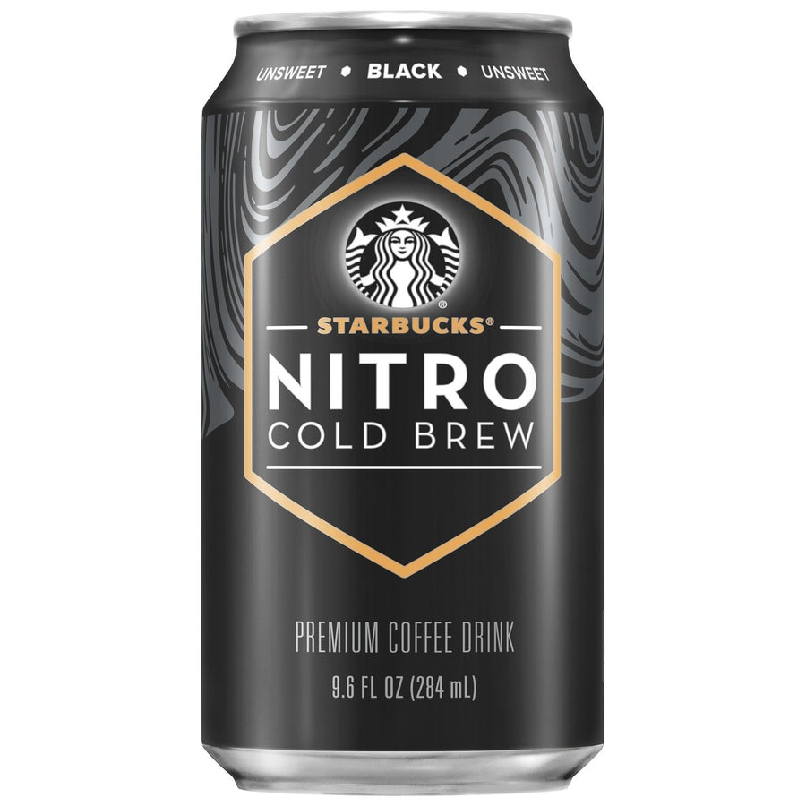 Nitro Cold Brew Black Unsweetened Premium Iced Coffee Drink 9.6 Fl Oz 8 Pack Cans Image 1