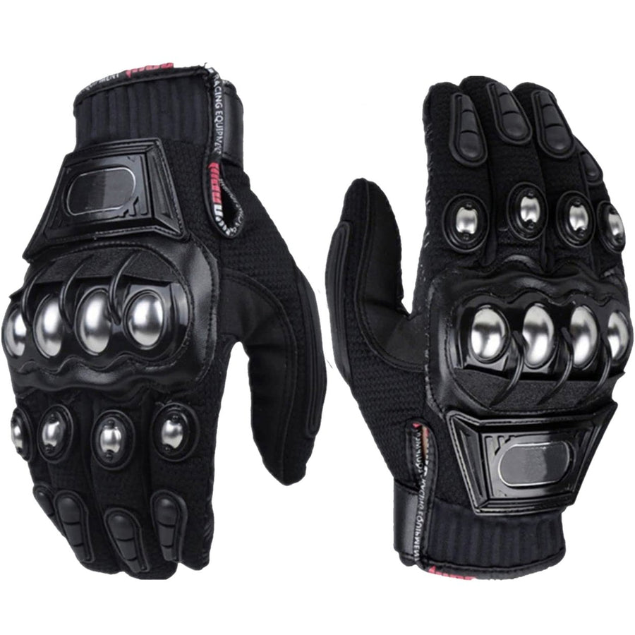 Outdoor Glove Steel Knuckle Motorcycle Motorbike Powersports Racing Textile Safety Gloves Image 1