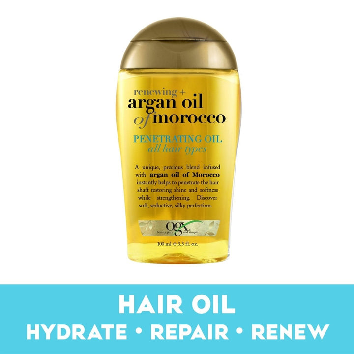 Renewing + Argan Oil of Morocco Penetrating Hair Oil Treatment 3.3 Oz Image 1