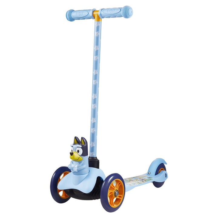 Ride-N-Glide Buddies 3D Toddler Scooter 3 Wheel Kick Scooter for Kids Ages 3+ Blue Image 1