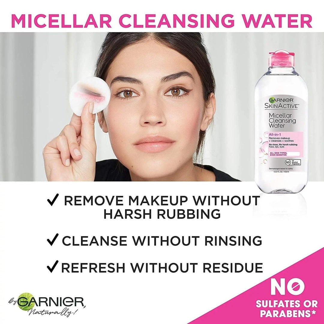 Skinactive Micellar Cleansing Water for All Skin Types 13.5 Fl Oz Image 7