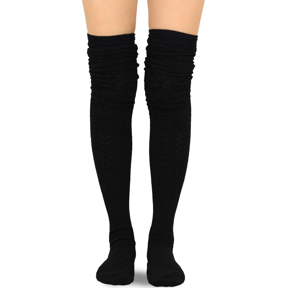 Teehee WomenS Extra Long Fashion Thigh High Socks over the Knee High Boot Socks Image 2