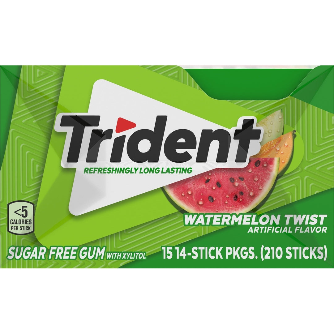 Trident Sugar Free Gum Watermelon Twist 14 Pieces 15 Count Image 4