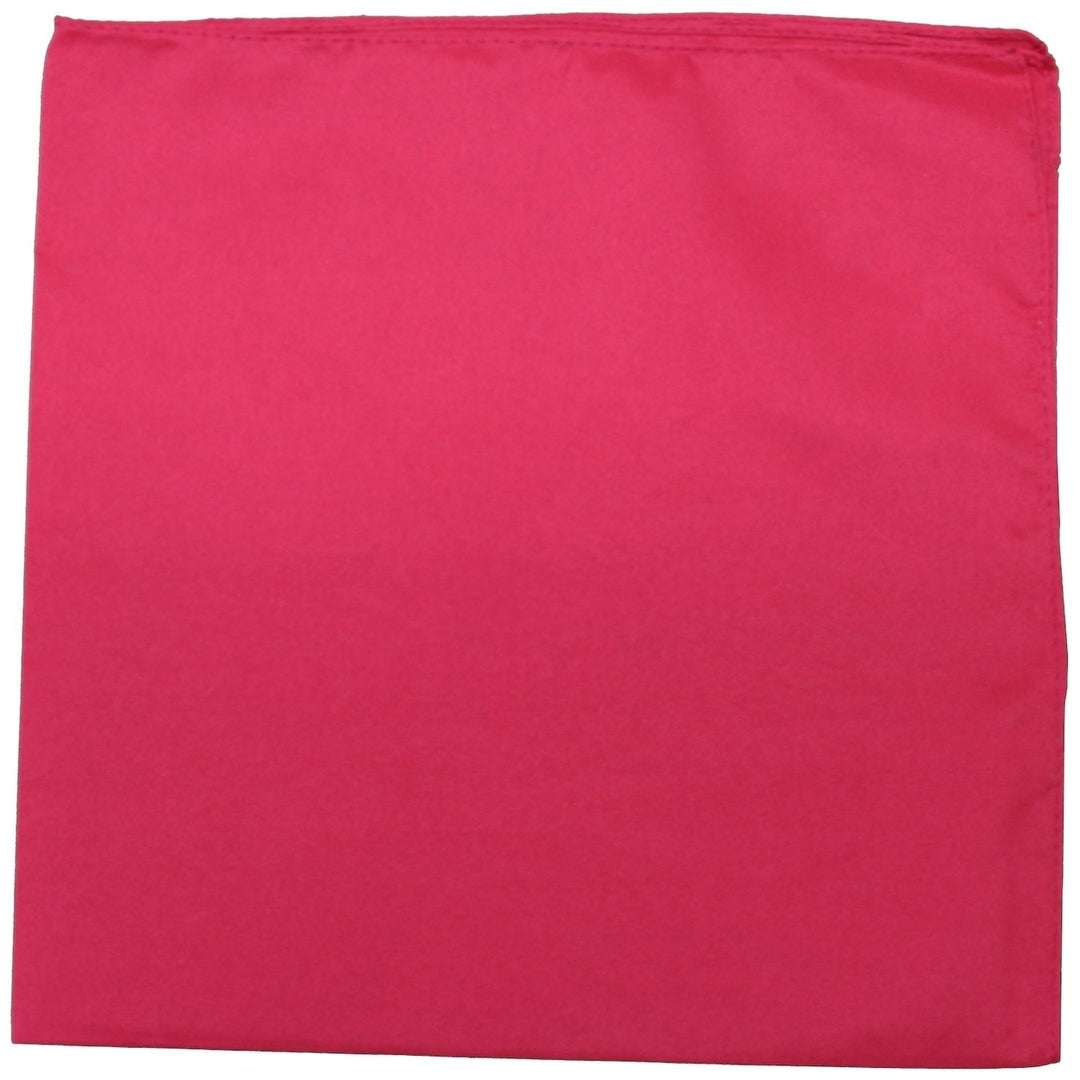 18 Pack Polyester Bandanas Solid Colors 22 Inch Regular Size Image 9