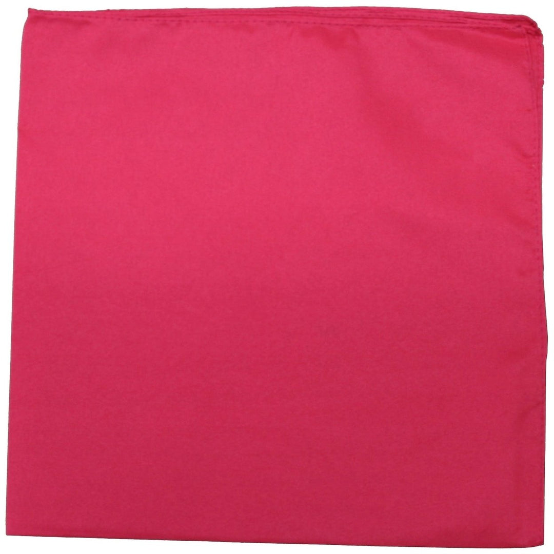 30 Pack Polyester Bandanas 22 Inch Regular Size Solid Colors Image 9