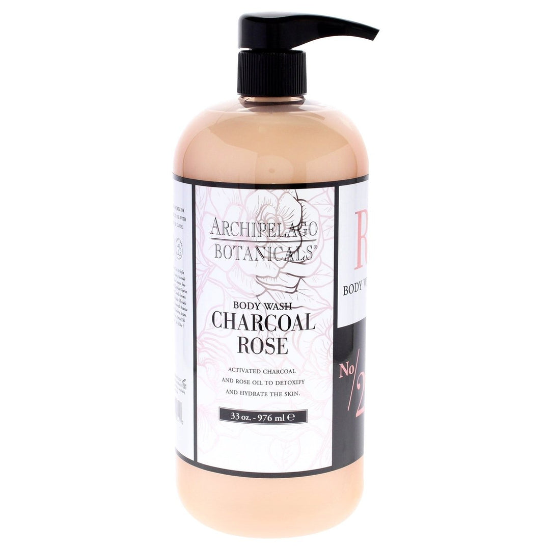 Archipelago Botanicals Body Wash - Charcoal Rose by Archipelago Botanicals for Unisex - 33 oz Body Wash Image 1