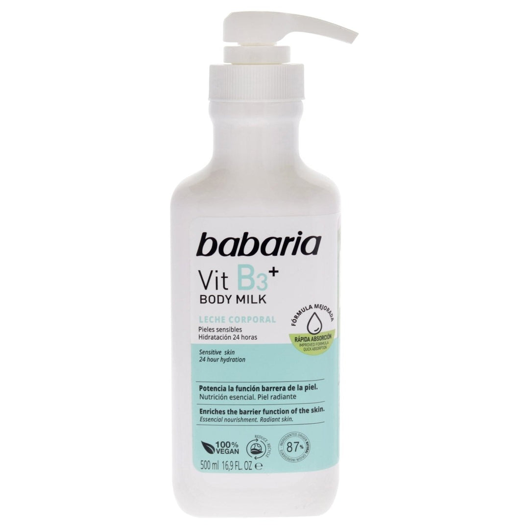 Babaria Vitamin B3 Plus Body Milk by Babaria for Unisex - 16.9 oz Body Milk Image 1