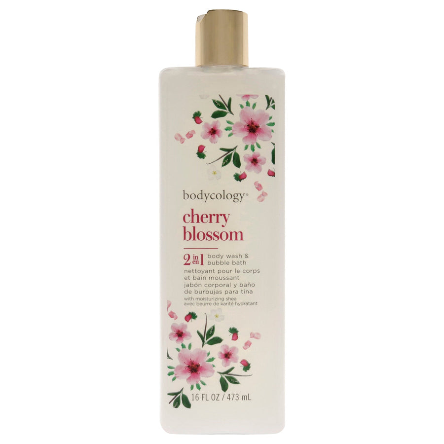 Bodycology 2 in 1 Body Wash and Bubble Bath - Cherry Blossom by Bodycology for Women - 16 oz Body Wash Image 1