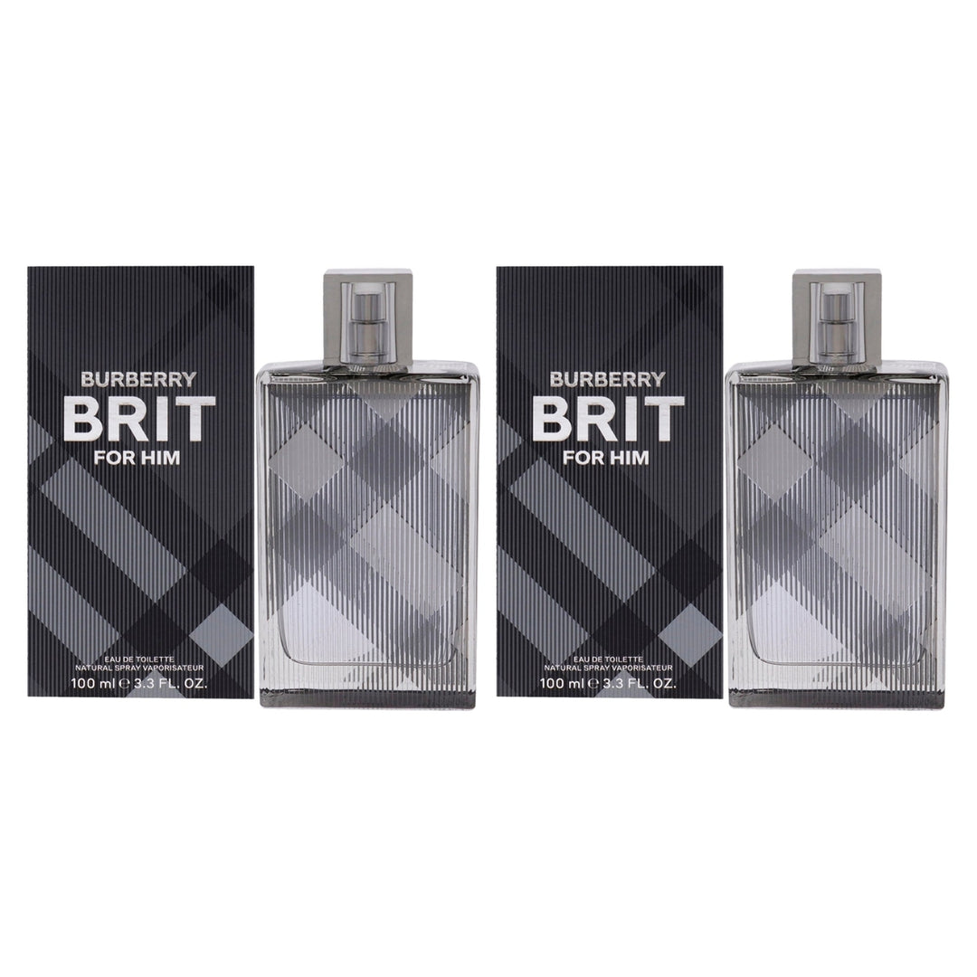 Burberry Burberry Brit by Burberry for Men - 3.3 oz EDT Spray - Pack of 2 Image 1