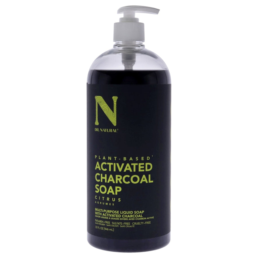 Dr. Natural Activated Charcoal Liquid Soap - Citrus by Dr. Natural for Unisex - 32 oz Soap Image 1