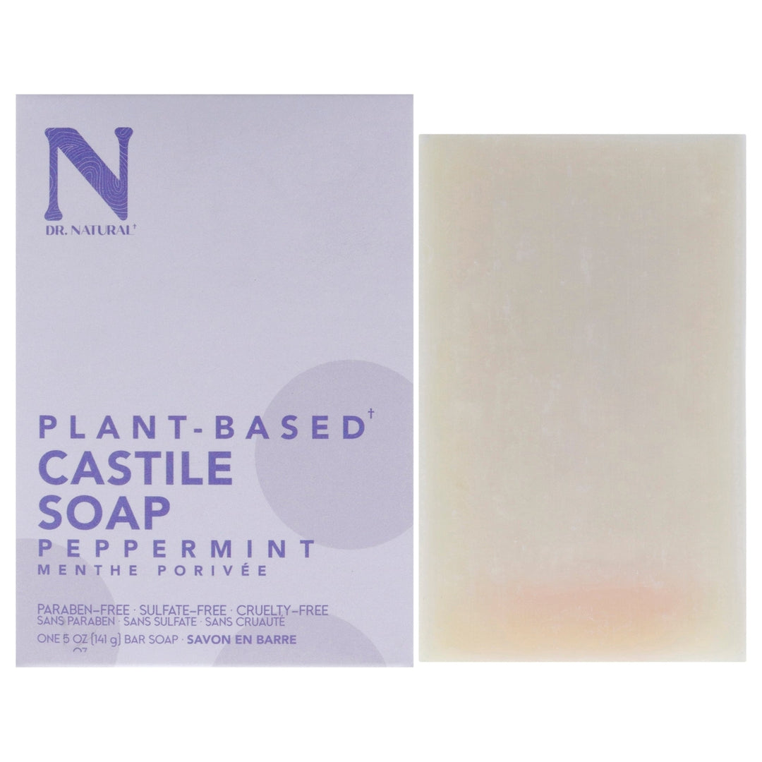 Dr. Natural Castile Bar Soap - Peppermint by Dr. Natural for Unisex - 5 oz Soap Image 1