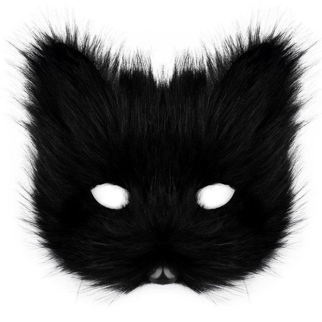 Simulated Fox Masque Adult Halloween Party Cosplay Masque Face Covers Furry Good Detail Club Carnivals Mystery Image 1