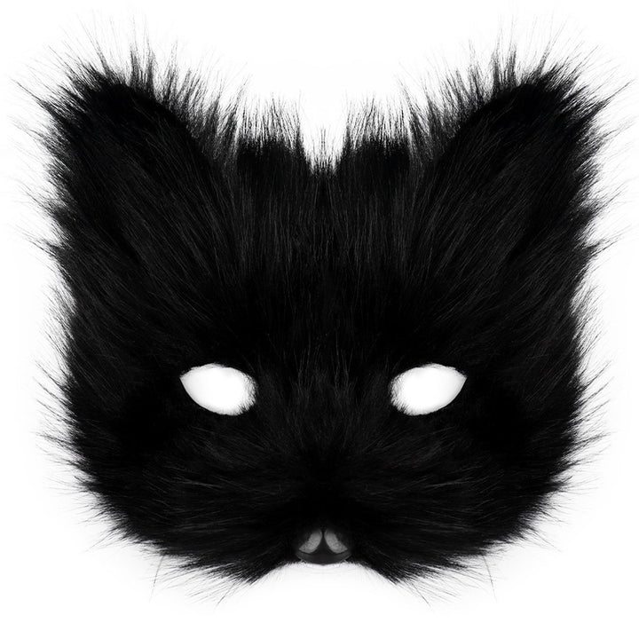 Simulated Fox Masque Adult Halloween Party Cosplay Masque Face Covers Furry Good Detail Club Carnivals Mystery Image 1