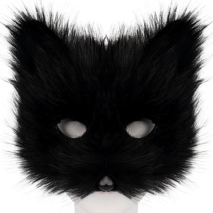 Simulated Fox Masque Adult Halloween Party Cosplay Masque Face Covers Furry Good Detail Club Carnivals Mystery Image 11