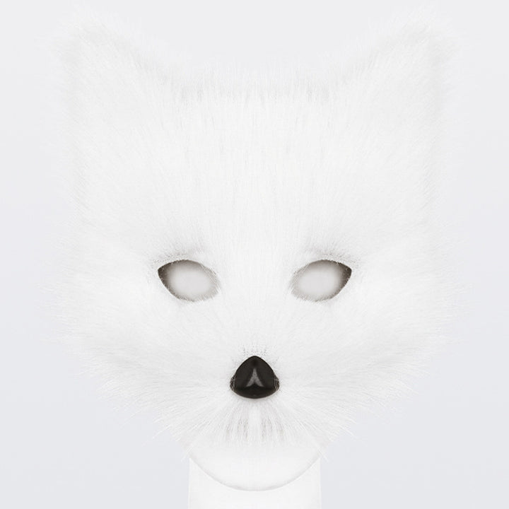 Simulated Fox Masque Adult Halloween Party Cosplay Masque Face Covers Furry Good Detail Club Carnivals Mystery Image 12