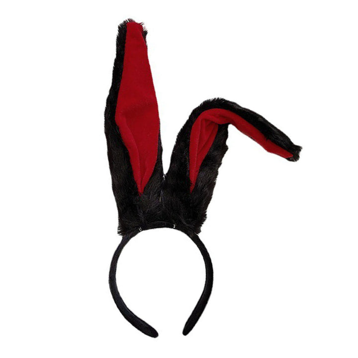 White Bunny Ears Headband Long Plush Rabbit Ear Hair Hoop Halloween Cosplay Costume Accessory Party Wear Image 3