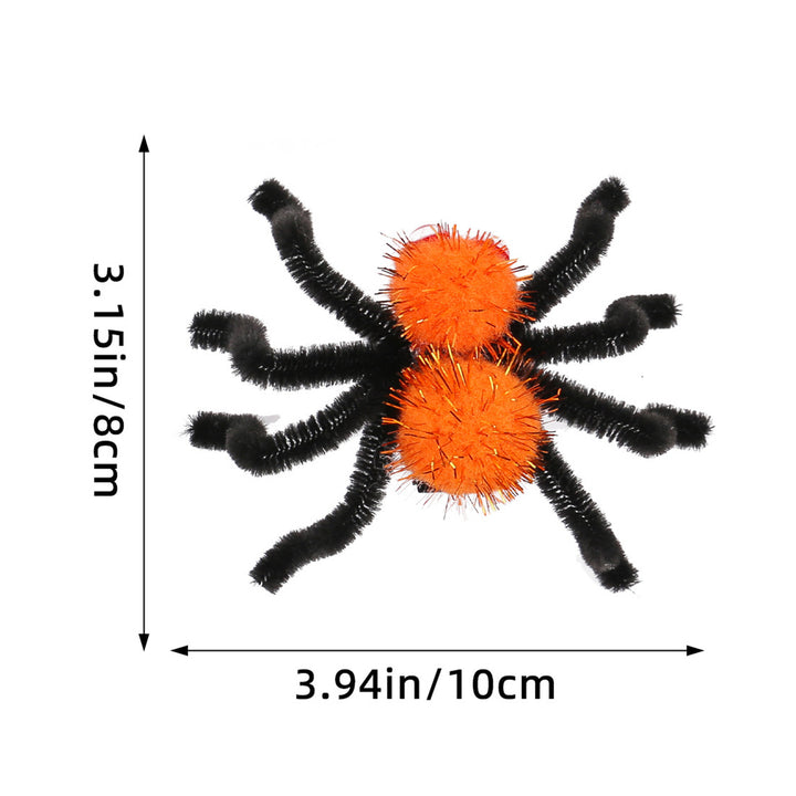 2Pcs Halloween Spider Hair Clips Plush Spider Women Hairpin Halloween Party Decoration Hair Jewelry Cosplay Costume Prop Image 9