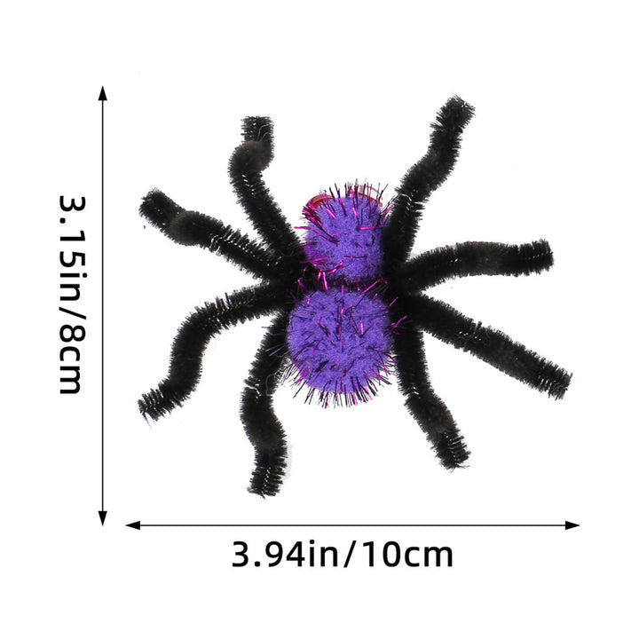 2Pcs Halloween Spider Hair Clips Plush Spider Women Hairpin Halloween Party Decoration Hair Jewelry Cosplay Costume Prop Image 10