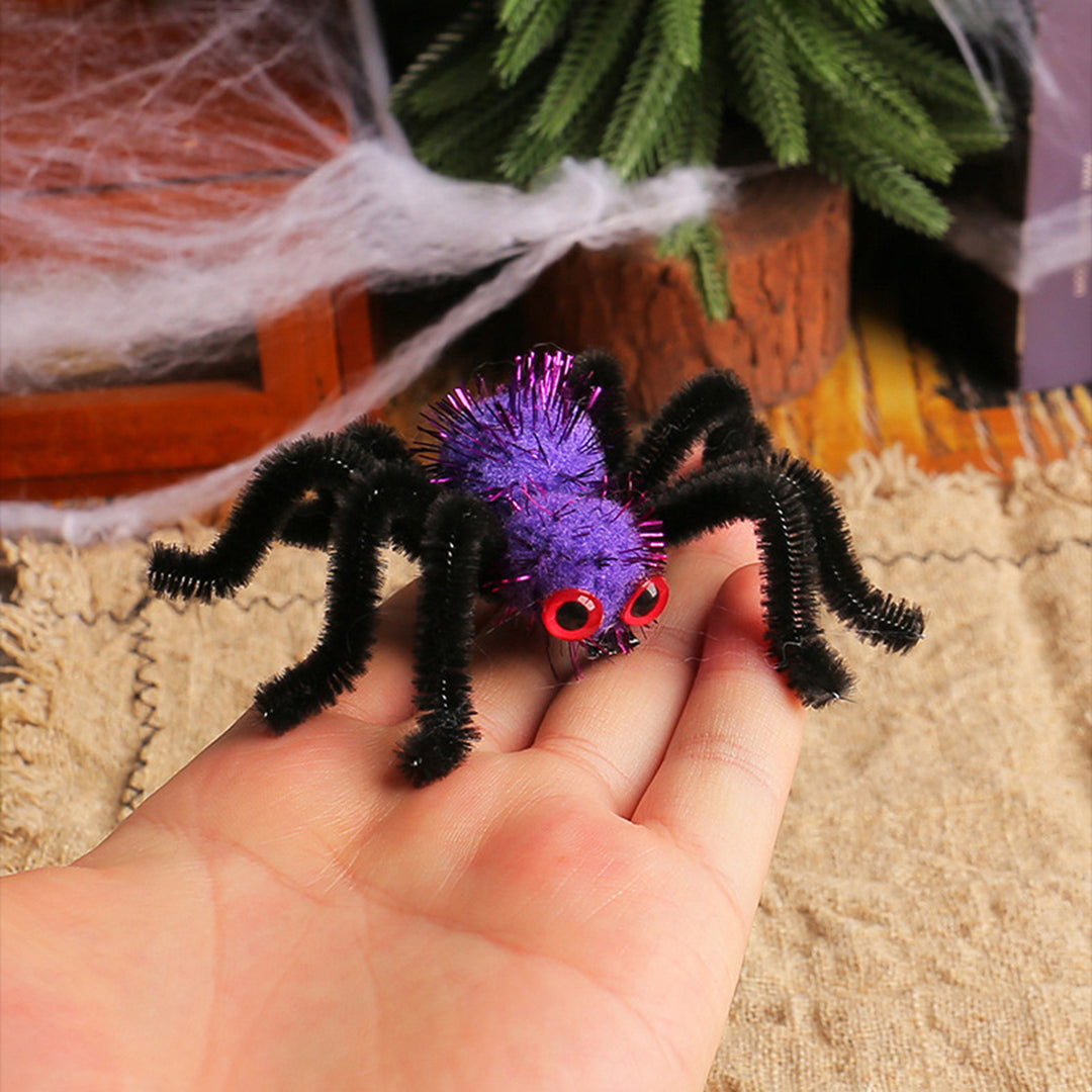 2Pcs Halloween Spider Hair Clips Plush Spider Women Hairpin Halloween Party Decoration Hair Jewelry Cosplay Costume Prop Image 11