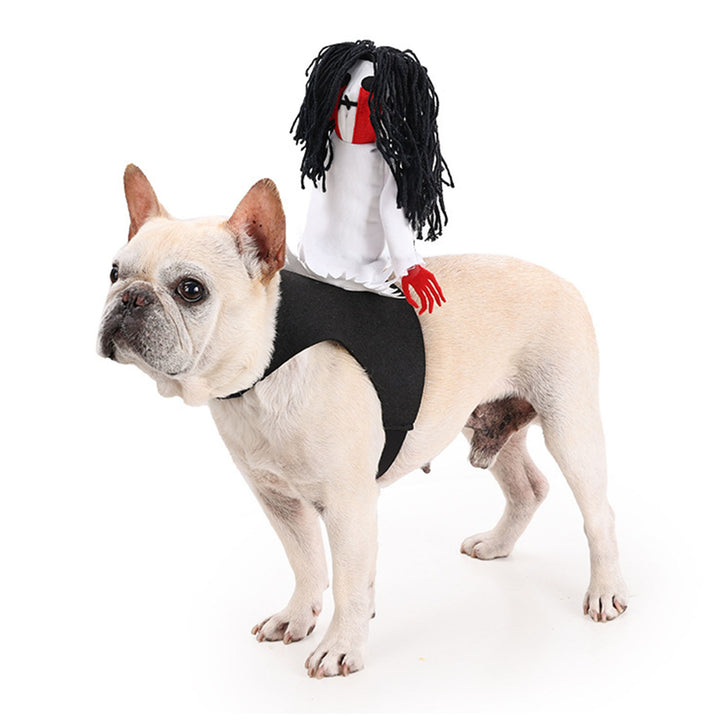 Pet Halloween Costume Funny Knight Sadako Cat Costume Dog Cosplay Clothes Pet Scary Outfit Puppy Supplies for Parties Image 6