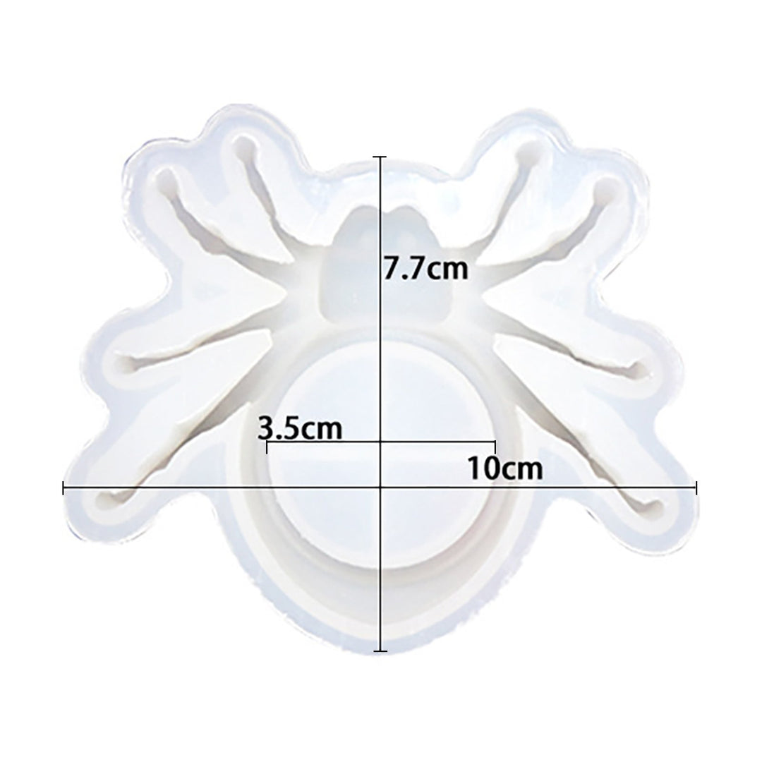 Silicone Resin Mold 3D Spider Candle Holder DIY Halloween Animal Epoxy Casting Mold for Holders Flower Pot Box Trinket Image 6