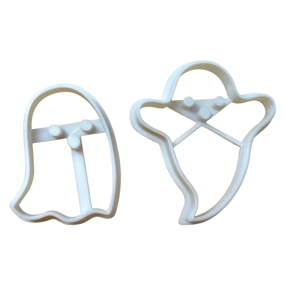 2Pcs Halloween Ghost Cookie Cutters Food-Grade Easy to Use for Biscuits Soft Candies Cake Decoration Happy Halloween Fun Image 4