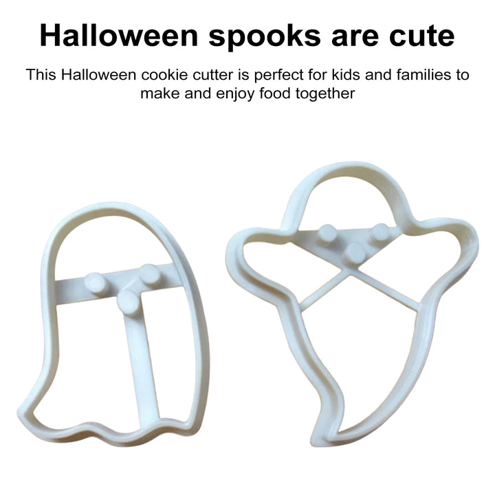 2Pcs Halloween Ghost Cookie Cutters Food-Grade Easy to Use for Biscuits Soft Candies Cake Decoration Happy Halloween Fun Image 8