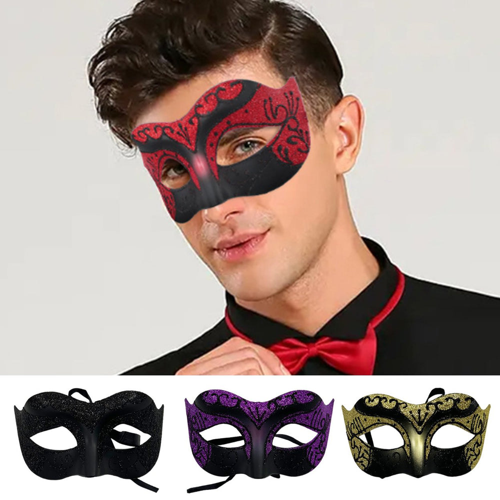 Masquerade Masque for Couples Retro Design Halloween Costume Masque Mysterious Elegant Venetian Party Masque for Women Image 2