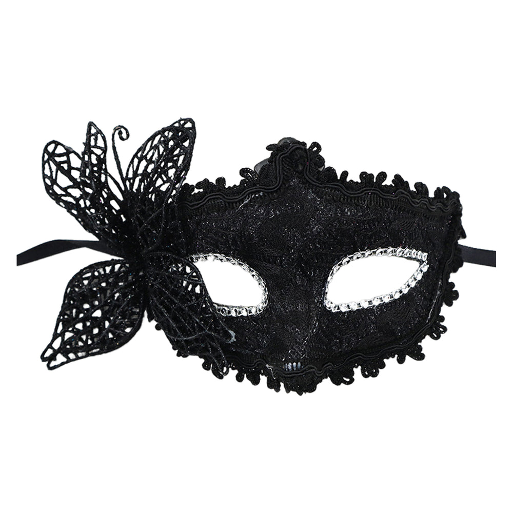 Masquerade Face Cushion Retro Venetian Mardi Gras Women Half Face Cushion Makeup Lace Face Cushion for Parties Events Image 2