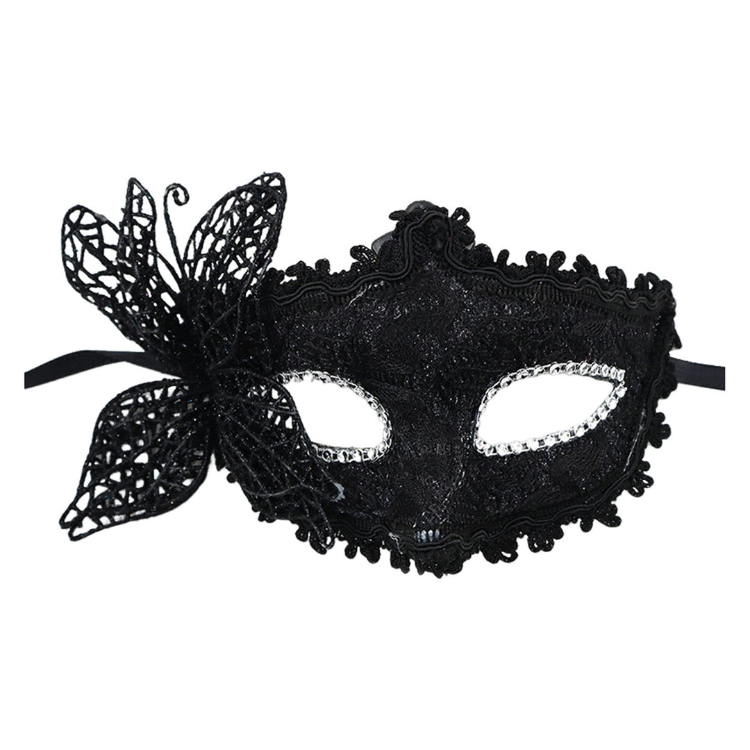 Masquerade Face Cushion Retro Venetian Mardi Gras Women Half Face Cushion Makeup Lace Face Cushion for Parties Events Image 1