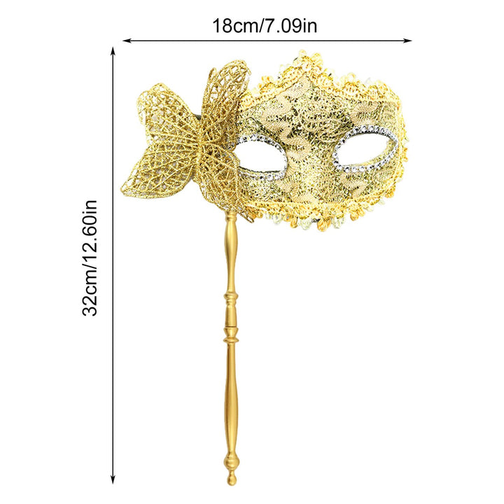 Masquerade Face Cushion Retro Venetian Mardi Gras Women Half Face Cushion Makeup Lace Face Cushion for Parties Events Image 12