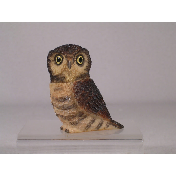 Harmony Kingdom Ball Pot Bellys / Belly Hawk Owl - PBZOW11 - In Box Image 1