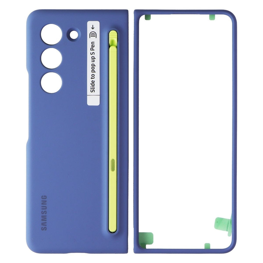 Samsung Slim S Pen Case for Galaxy Z Fold5 - Blue Image 2