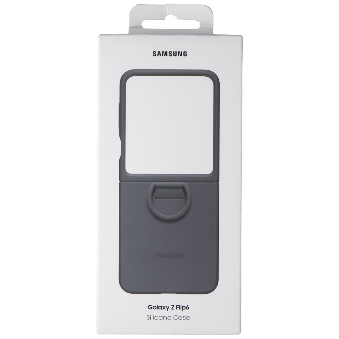 Samsung Silicone Case for Samsung Galaxy Z Flip6 - Gray Image 1