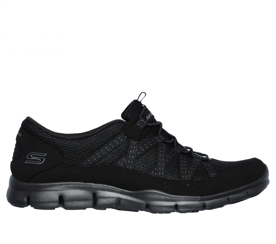 Skechers Womens Gratis - Strolling Sneaker Black - 22823-BBK BLACK Image 1