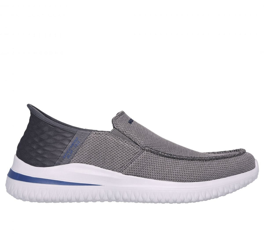 Skechers Mens Delson 3.0 Cabrino Slip-On Grey - 210604-GRY GRAY Image 1