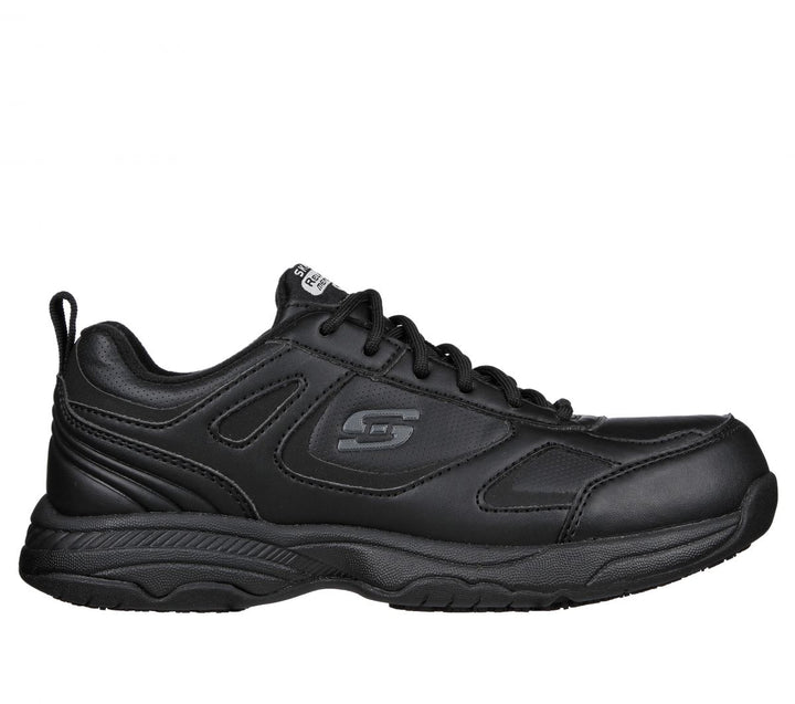 SKECHERS WORK Mens Relaxed Fit: Dighton SR Soft Toe Slip Resistant Work Shoe Black - 77111-BLK varies BLACK Image 1