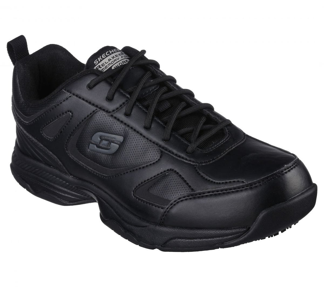 SKECHERS WORK Mens Relaxed Fit: Dighton SR Soft Toe Slip Resistant Work Shoe Black - 77111-BLK varies BLACK Image 2