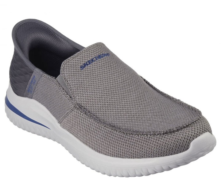 Skechers Mens Delson 3.0 Cabrino Slip-On Grey - 210604-GRY GRAY Image 2