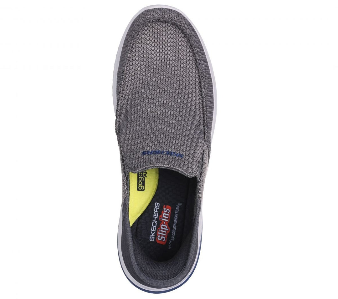 Skechers Mens Delson 3.0 Cabrino Slip-On Grey - 210604-GRY GRAY Image 3