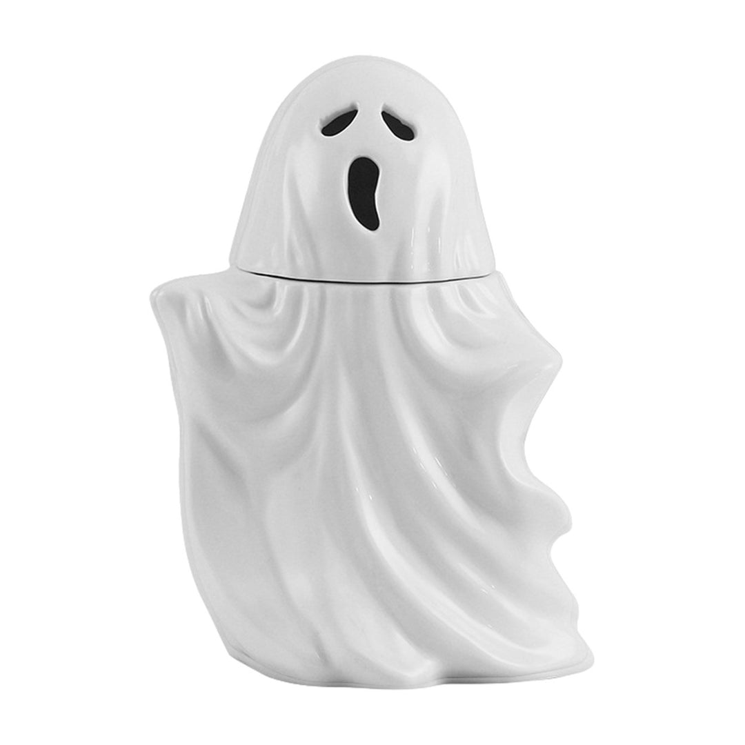 Ceramic Ghost Mug Halloween White Ghost Cup Multi-Purpose Desktop Decor Ghost Shaped Mug for Festival Gifts Home Office Image 4