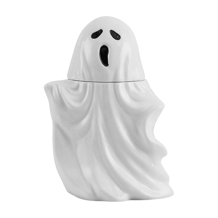 Ceramic Ghost Mug Halloween White Ghost Cup Multi-Purpose Desktop Decor Ghost Shaped Mug for Festival Gifts Home Office Image 7