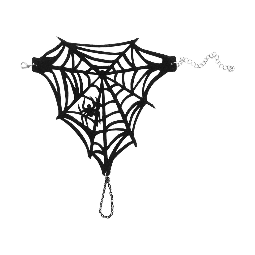 Spider Web Finger Chain Hollow Out Spider Decor Adjustable Gothic Hand Chain Halloween Party Carnival Easter Day Image 4